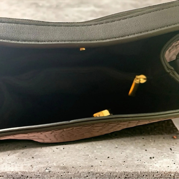 AOTA Elena Crossbody Bucket Bag MOCK CROC Black NWT Rachael Zoe Fall Curation - Picture 5 of 6